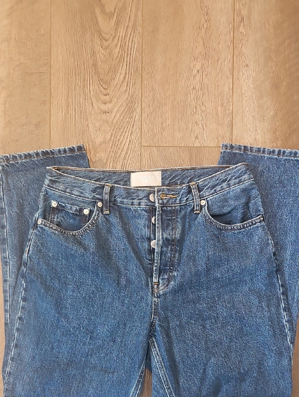 Everlane The 90's Cheeky Jean Organic Cotton - 29 Crop Deep Atlantic 26.5 Inseam - Picture 4 of 8